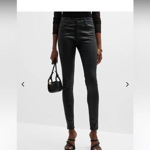 AG Jeans, Farrah High-Rise Sateen Pants, Black